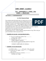 CBSE Class 10 French Worksheet 