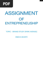 Assignment: Entrepreneuship