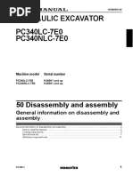 PC340LC (NLC) - 7E0 UEN00262-00 Disassembly & Assembly