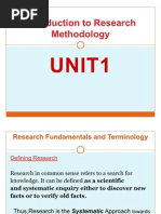 Introduction To Research Methodology