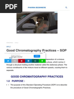 Good Chromatography Practices - SOP & Guideline - Pharma Beginners