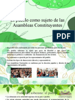 El Pueblo Como Sujeto de Las Asambleas Constituyentes