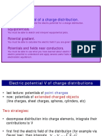 Electric Potential of A Charge Distribution.: Today's Agenda