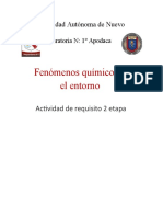 Fenómenos Químicos en El Entorno: Universidad Autónoma de Nuevo León