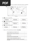 Dibuja en El Planisferio Las Siguientes Líneas de Referencia