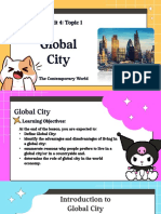 The Global City - Unit 4 (Topic 1)