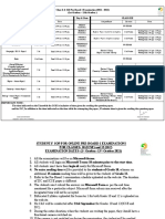 Class X & XII Pre-Board 1 Examination (2021 - 2022) (1st October - 13th October) Class Xii Class X