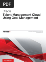 Talent Management Cloud Using Goal Management