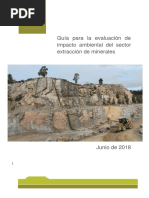 Guia para La Evaluacion de Impacto Ambiental Del Sector Extraccion de Minerales