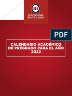 Calendario Academico Pregrado 2022 Unab