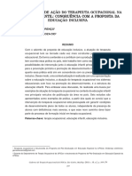 Possibilidades de Ação Do TO Na Educação Infantil Com A Proposta Da Educação Inclusiva.