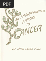 Anthroposophical Approach To Cancer Rita Leroi MD