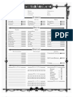 WOD - Vampire - The Masquerade - Victorian Age - Character Sheet