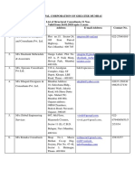 List of Structural Consultants