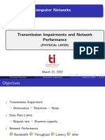 Computer Networks: Transmission Impairments and Network Performance