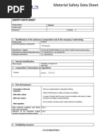 Safety Data Sheet: 1. Identification of The Substance / Preparation and of The Company / Undertaking