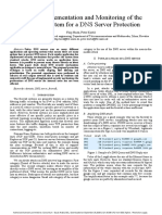 Design, Implementation and Monitoring of The Firewall System For A DNS Server Protection