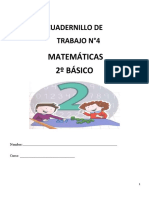 CUADERNILLO N°4 MATEMÁTICAS 2° Basico JUNIO