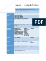 Lista de Cotejo - Revista