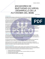 Indicadores de Intersubjetividad (0-2 Años) en El Desarrollo de La Autonomia Del Bebe