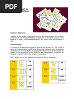 Dominó Fracciones Con Expresiones Literales Profesor