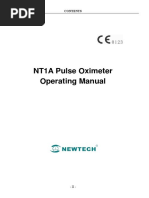 NT1A Pulse Oximeter Operating Manual