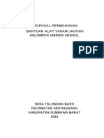 Proposal Alat Tanam Jagung (Kelompok Hibrida Unggul)