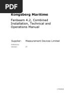 Kongsberg Maritime: Fanbeam 4.2, Combined Installation, Technical and Operations Manual