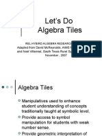 Teach Algebra Using Tiles