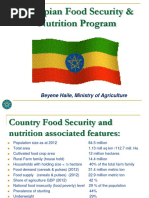 Food Security Nutrition Program Ethiopia MoA