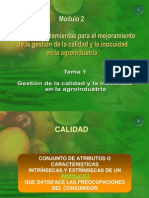 Agroindustria Garantia Alimentaria Inocuidad y Calidad 