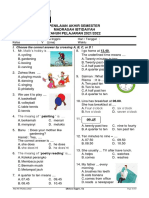 Penilaian Akhir Semester Madrasah Ibtidaiyah TAHUN PELAJARAN 2021/2022