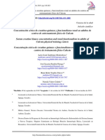 Concentración Sérica de Creatina-Quinasa y Funcionalismo Renal en Adultos de Centros de Entrenamiento Físico de Calceta