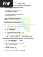 Tildación Diacrítica Cuarto Año