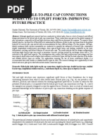 Helical Pile-To-Pile Cap Connections Subjected To Uplift Forces: Improving Future Practice