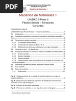 MM1 Clase 8 - Flexión Simple - Tensiones Cortantes