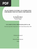 Plant Tissue Culture An Alternative For Production of Useful Metabolites