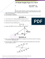 CBSE Class 10 Maths Sample Paper SA 2 Set 5: Section - A