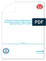 Surface Cleaning Protocols For LR OT PNC Wards