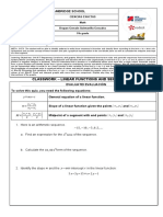 Classwork 7TH Grade - Linear Function