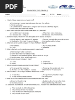 Diagnostic Test (Grade 4) : Name: - Date: - /8 /21 Score