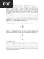 5.3 Propiedades de Mezclas de Gases Ideales y Reales.