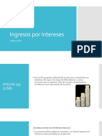 Ingresos Por Intereses