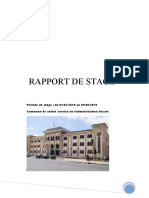 Rapport de Stage: Période de Stage: Du 03/07/2019 Au 09/08/2019 Commune de Settat /service de L'administration Fiscale