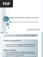 Implantación de Estrategia BPM