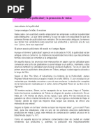 Evolucion de Las Estrategias de Promocion y Ventas