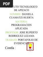 Portafolio de Evidencias - Programacion