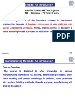 Manufacturing Methods: An Introduction