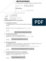 Multiplicación y División de Números Naturales para Sexto de Primaria