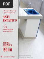 Piso Vinílico Conductivo Antiestático CC2020-1